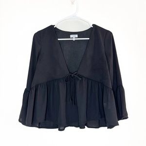 Tobi Bell Sleeve V-Neck Blouse